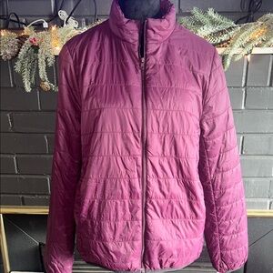 Women's Purple Quilted Jacket